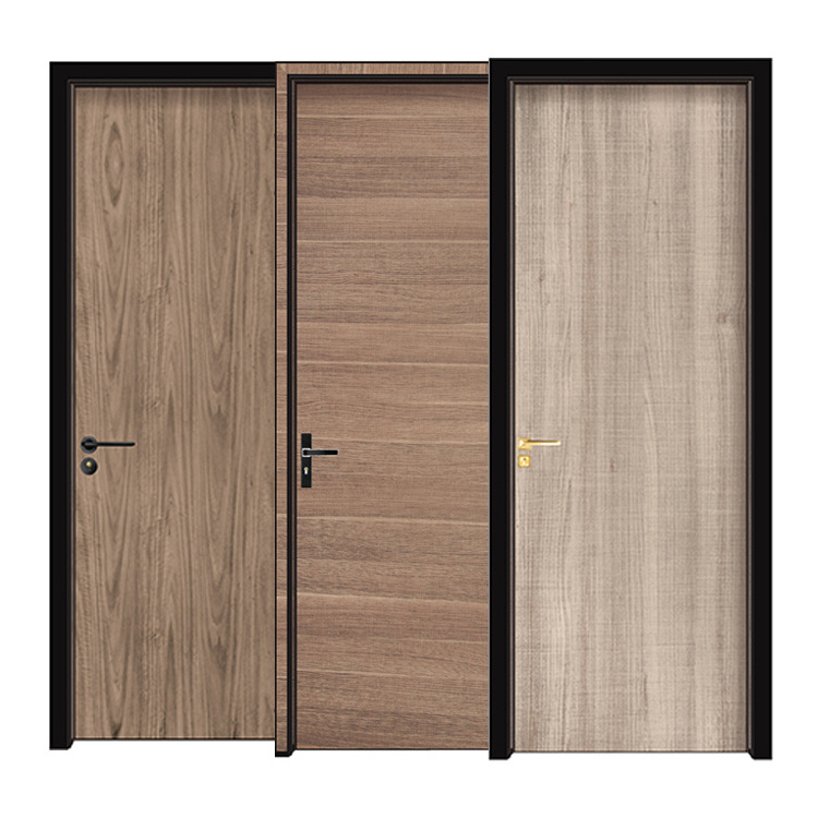 China Foshan factory Residential project aluminum fireproofdoors interior hotel wpc solid wood other doors