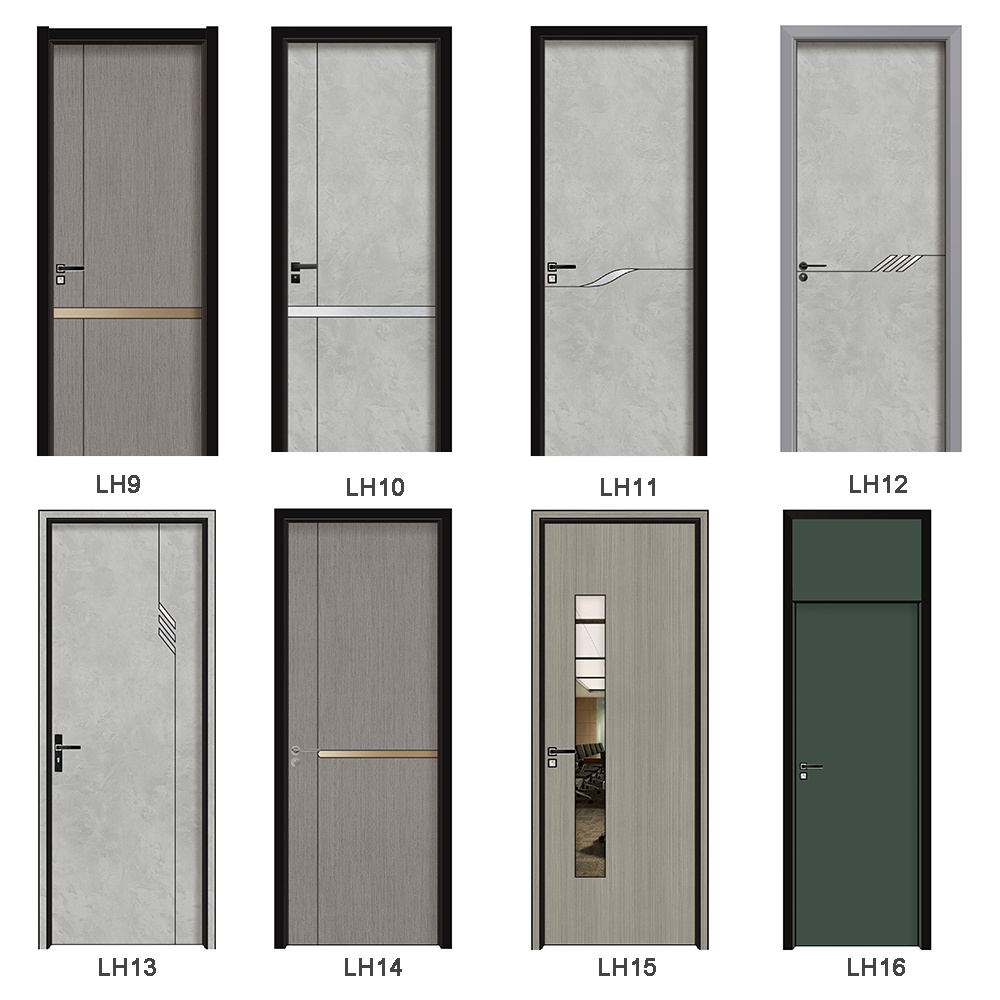 China Foshan factory Residential project aluminum fireproofdoors interior hotel wpc solid wood other doors