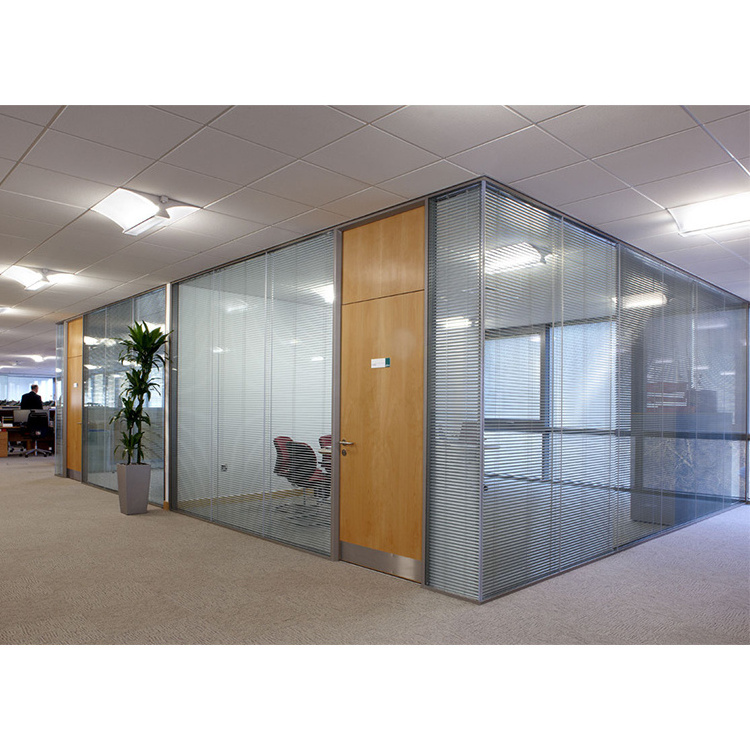 Partition Wall Decorative Clear Glass Double Glazed Tempered Glass for Office   Furniture Morden