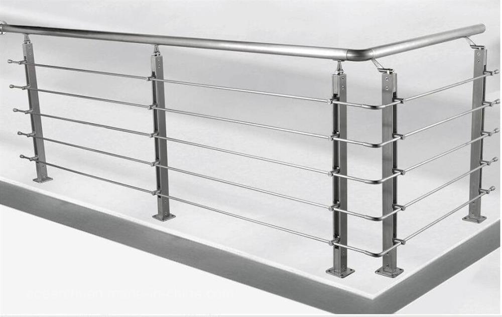 stainless steel square pipe railing design