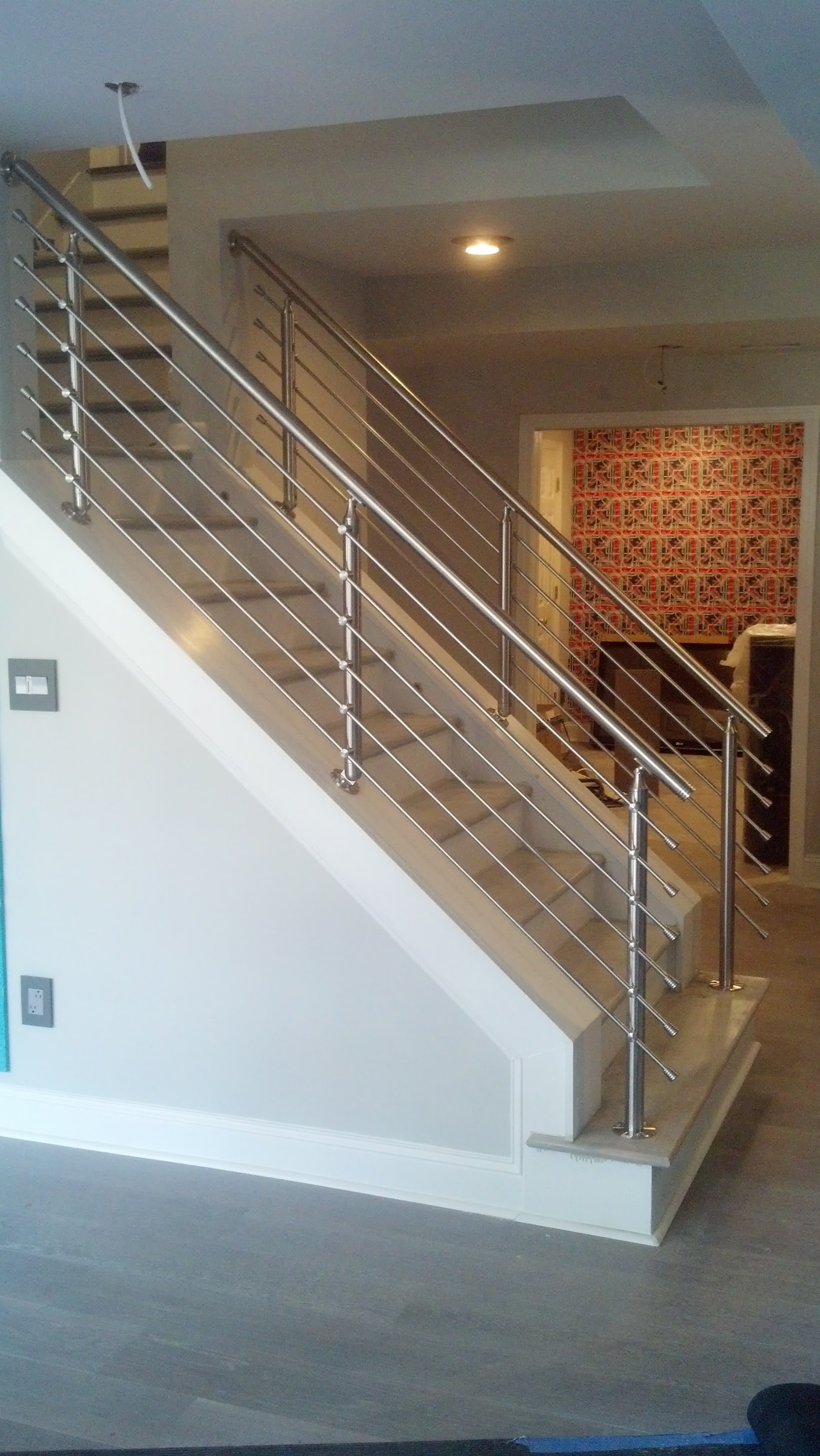 stainless steel square pipe railing design