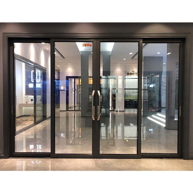 High Quality Grade Metal Frame Patio Sliding Door Modern Sliding Door Double Glazing Design Sliding Door Exterior for Patio