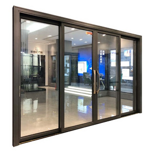 High Quality Grade Metal Frame Patio Sliding Door Modern Sliding Door Double Glazing Design Sliding Door Exterior for Patio