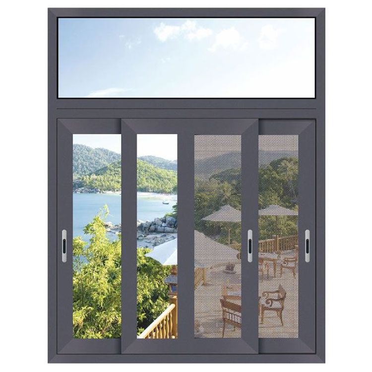 aluminium sliding windows with good air tightness for washing room aluminum sliding fenster with locks