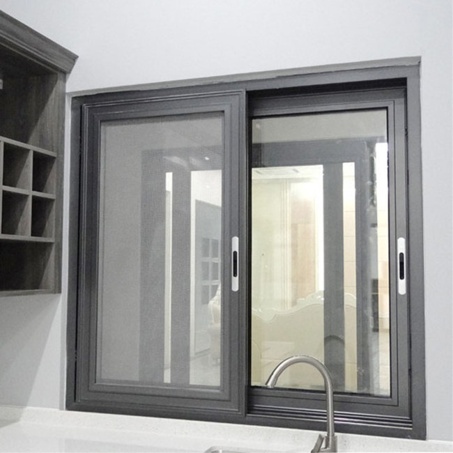 Sound Insulation Top Brand Interior Aluminum 3 Track Sliding Window Customized Bulk Waterproof 3 Track Sliding Windows