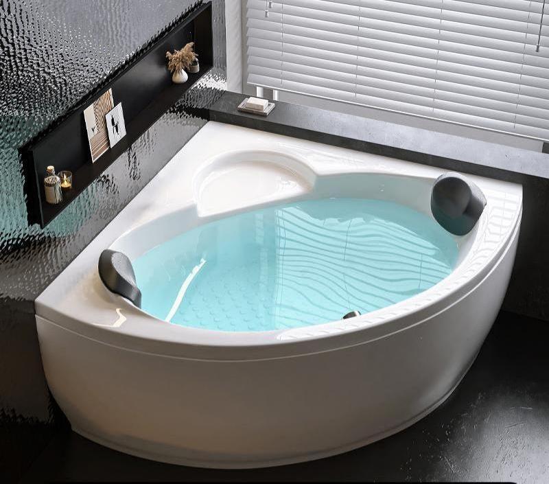 Whirlpool Freestanding Acrylic Bathroom Bathtub with Massage Jets