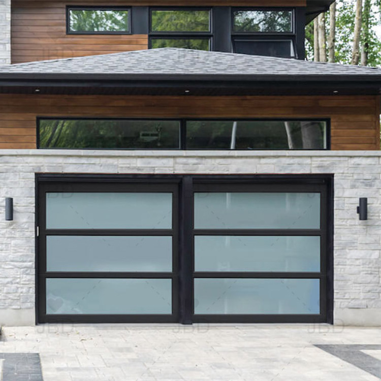 Get The Best of Both Worlds with Roll up Retractable Garage Doors Sliding Garage Doors for a Sleek and Modern Look Glass Finish