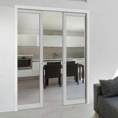 Factory direct sales PVC folding door accordion style bathroom sliding door