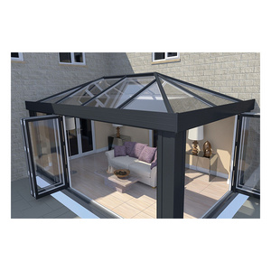 Movable Prima Sunroom Prefabricated Retractable Roof Porch Sun Room with Aluminum Frame and Glass Panels