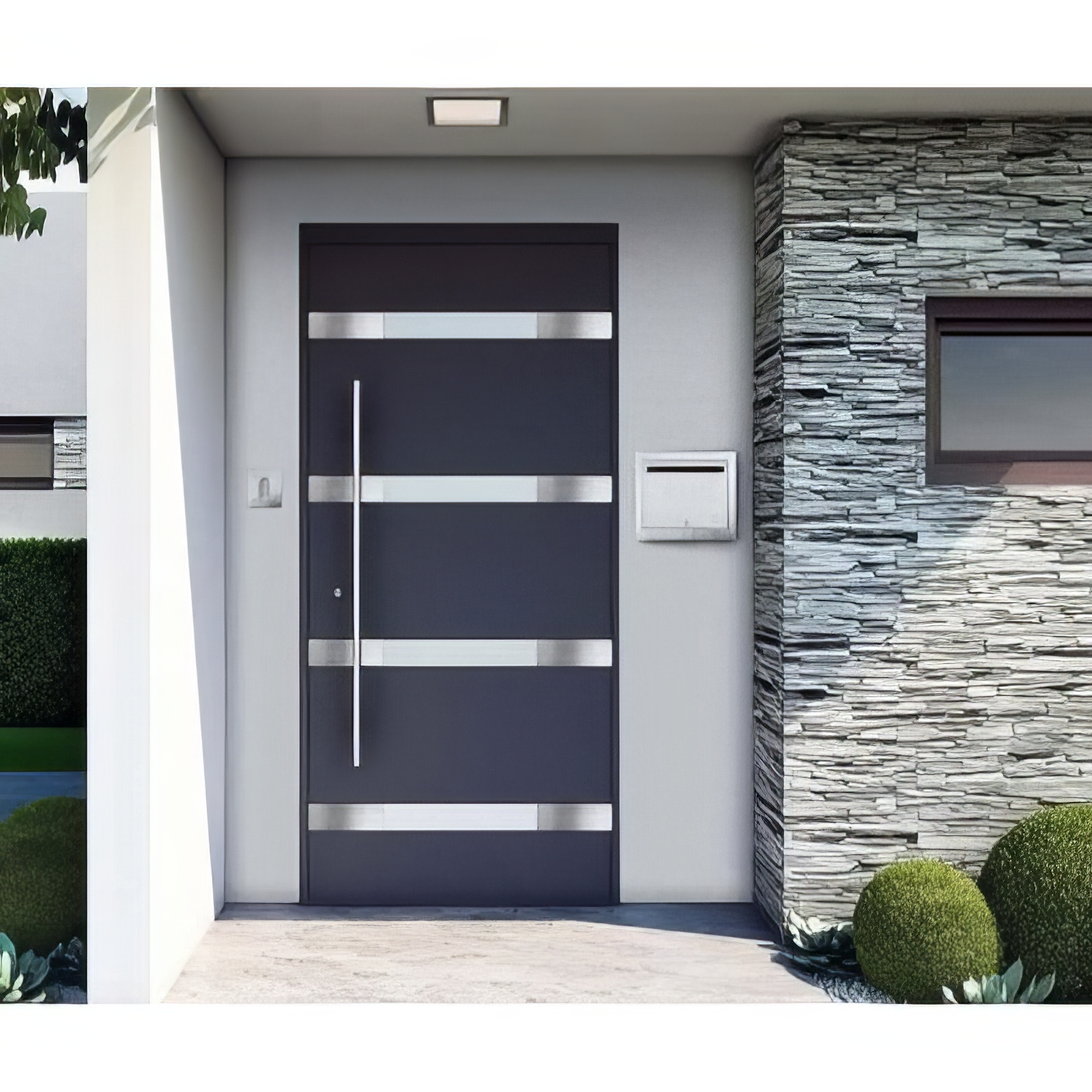 Fire Proof Smart Doors For Commercial Hotel Entrance Door Pivot Doors Entry Modern Metal For Houses