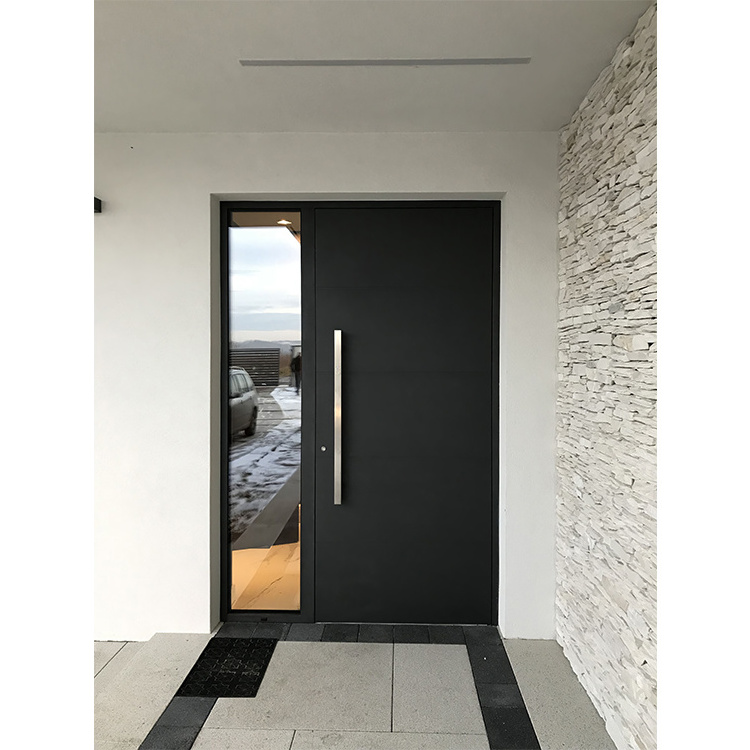 Fire Proof Smart Doors For Commercial Hotel Entrance Door Pivot Doors Entry Modern Metal For Houses