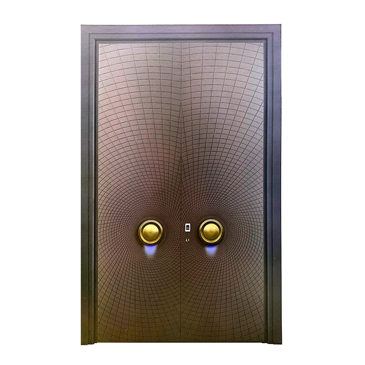 Italian system armor door Exterior Entry Bronze Security Copper Door Front Safety Copper Doors