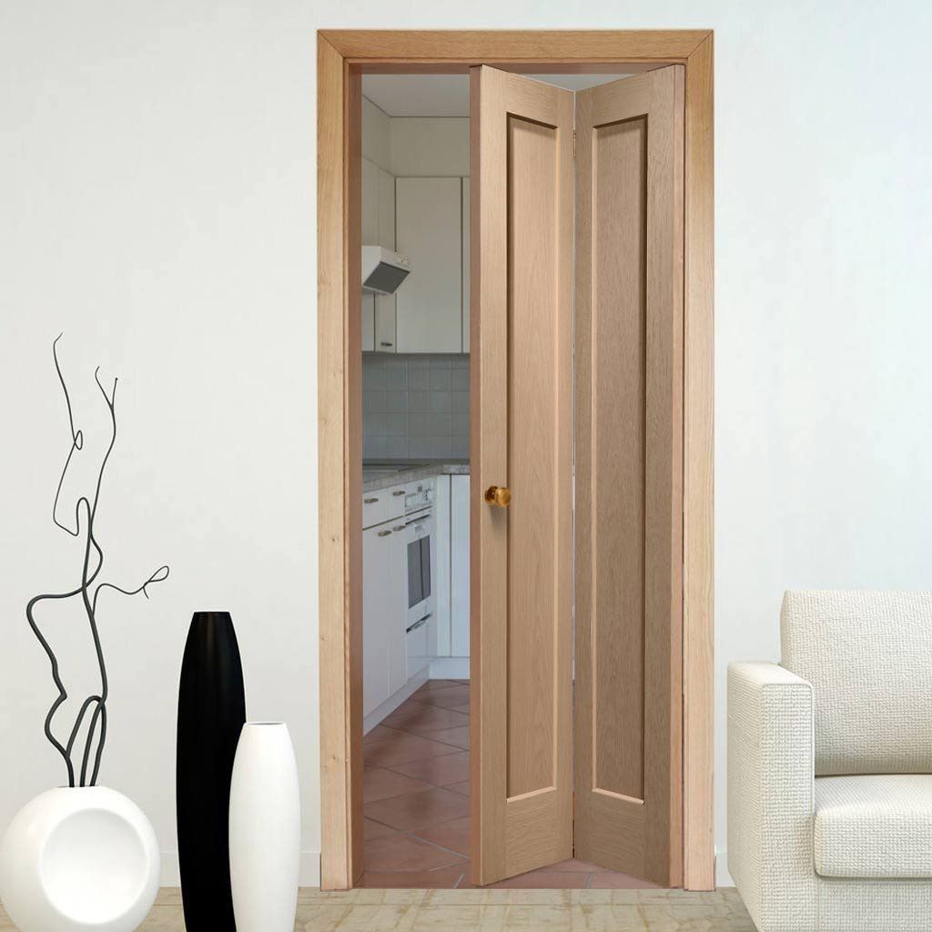 Simple folding sliding doors Interior wooden sliding folding door