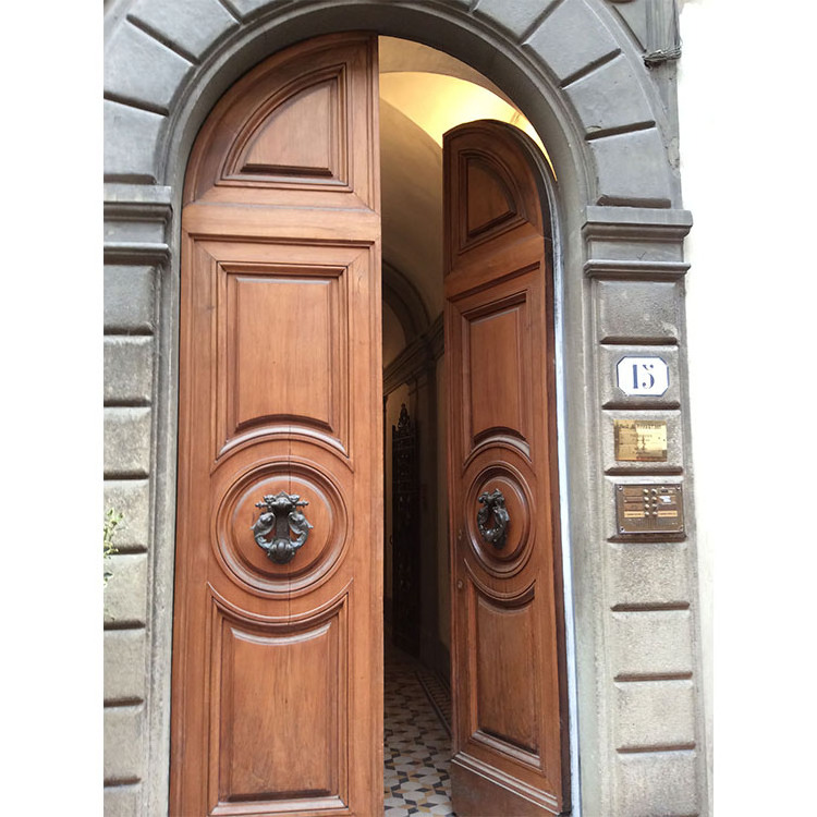 Best Selling Latest Design House Main Entry Door Double Arched Design Solid Wood Mahogany Luxury Wood Species Whole Solid Wood