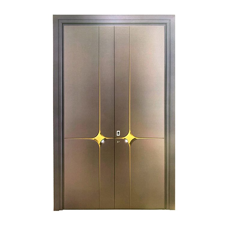 Italian system armor door Exterior Entry Bronze Security Copper Door Front Safety Copper Doors