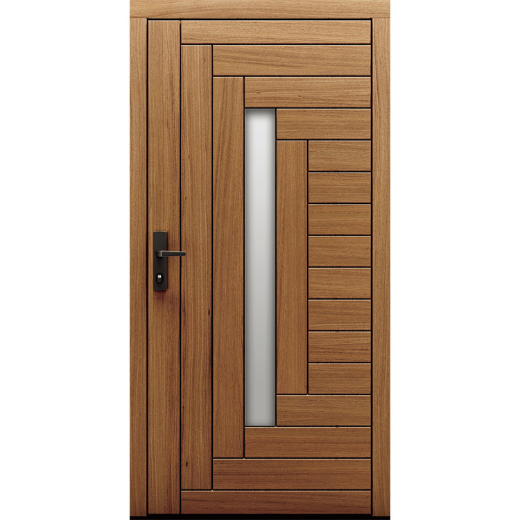 Modern Bedroom WPC Solid Wooden Door Waterproof Interior Room Door Design