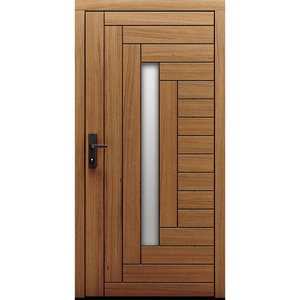 Modern Bedroom WPC Solid Wooden Door Waterproof Interior Room Door Design