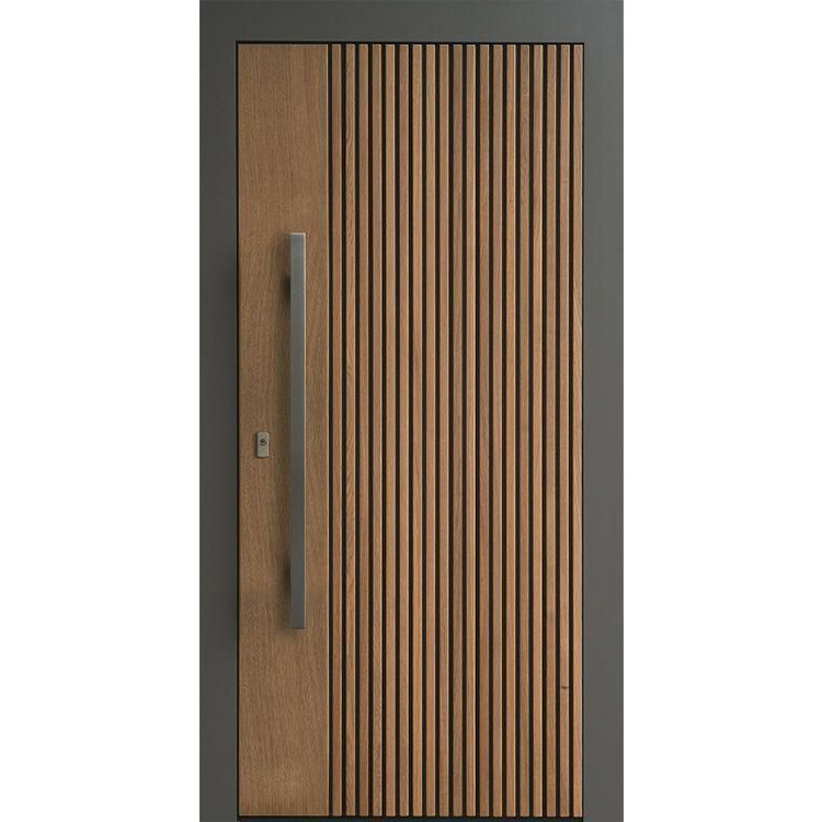 Modern Bedroom WPC Solid Wooden Door Waterproof Interior Room Door Design