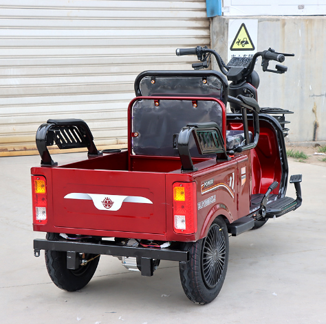 triciclo electrico de carga  electric delivery car tricycle 1000w  three wheeler electrical cargo tricycle with rear seat