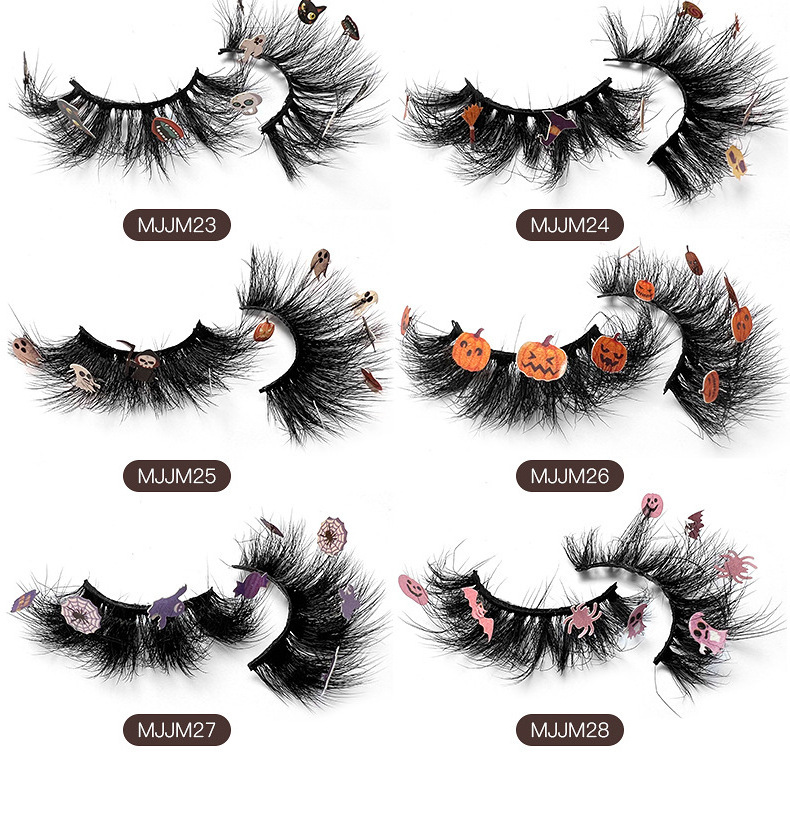 Halloween  Color Glitter Mink Lashes festival Christmas Decals Lash Glam eyelash extensions festival colour lashes