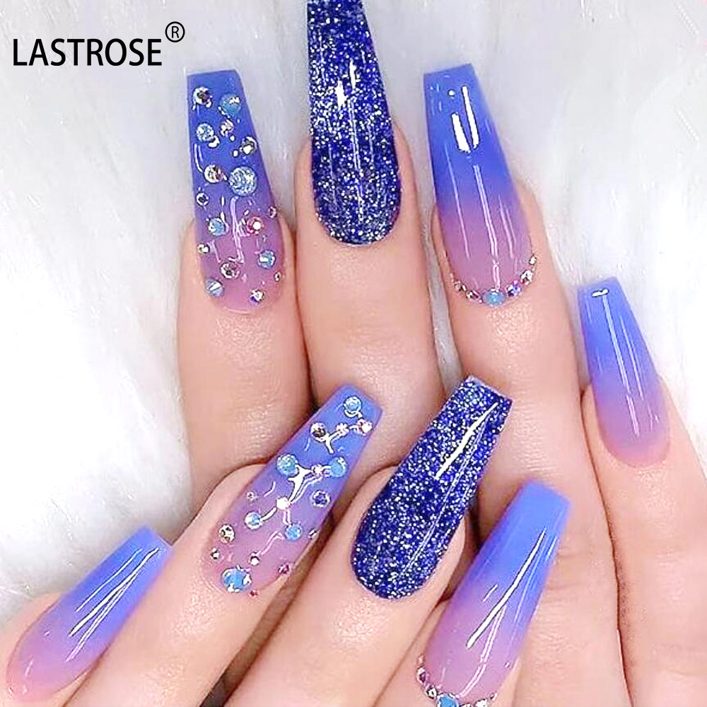 OEM Private Label Art False Nails Luxury Long Ballerina French Coffin Press On Nails Artificial Nails Supplies