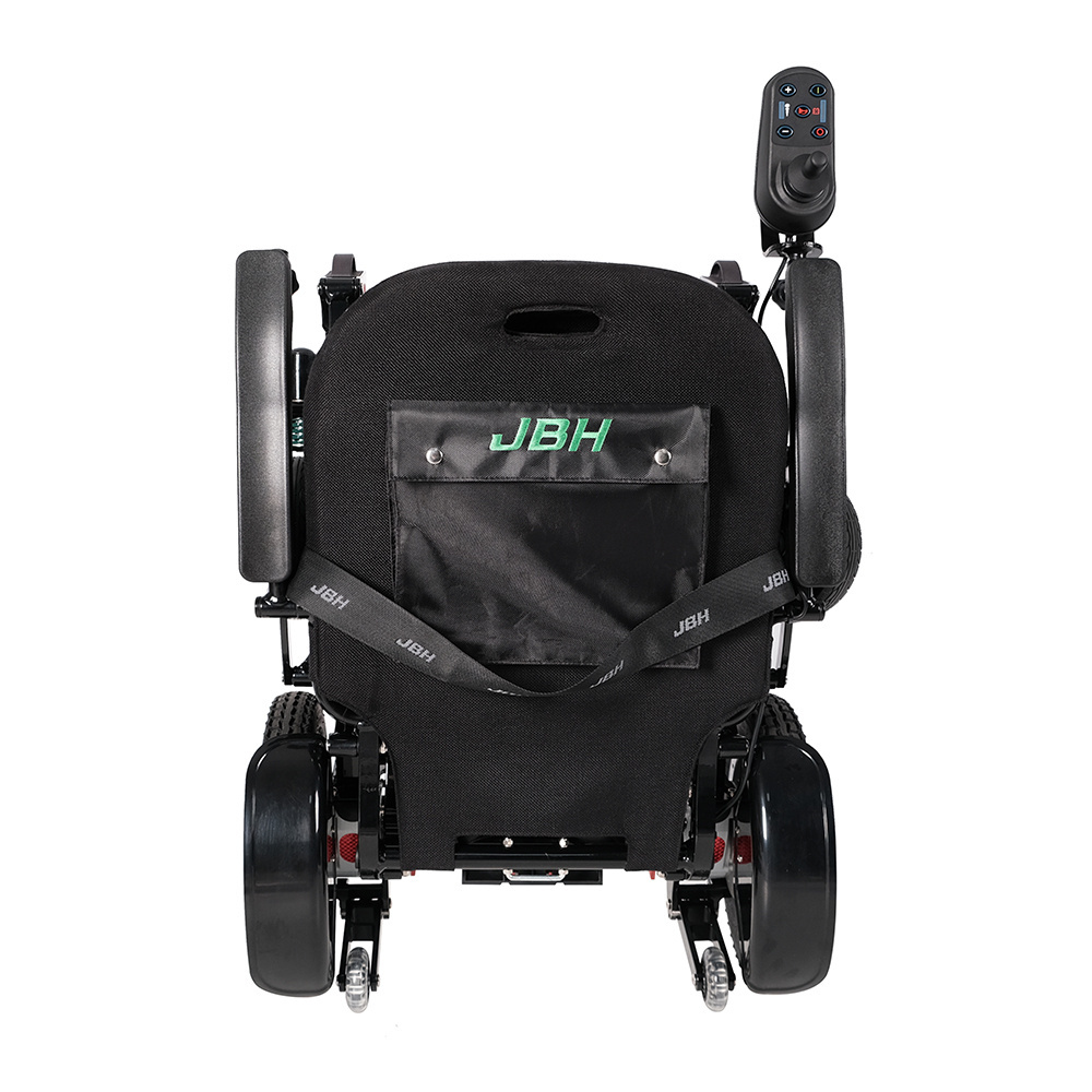 Hot Sale Lightweight Aluminum Medical Used Portable Electric Foldable Remote Control Wheelchair