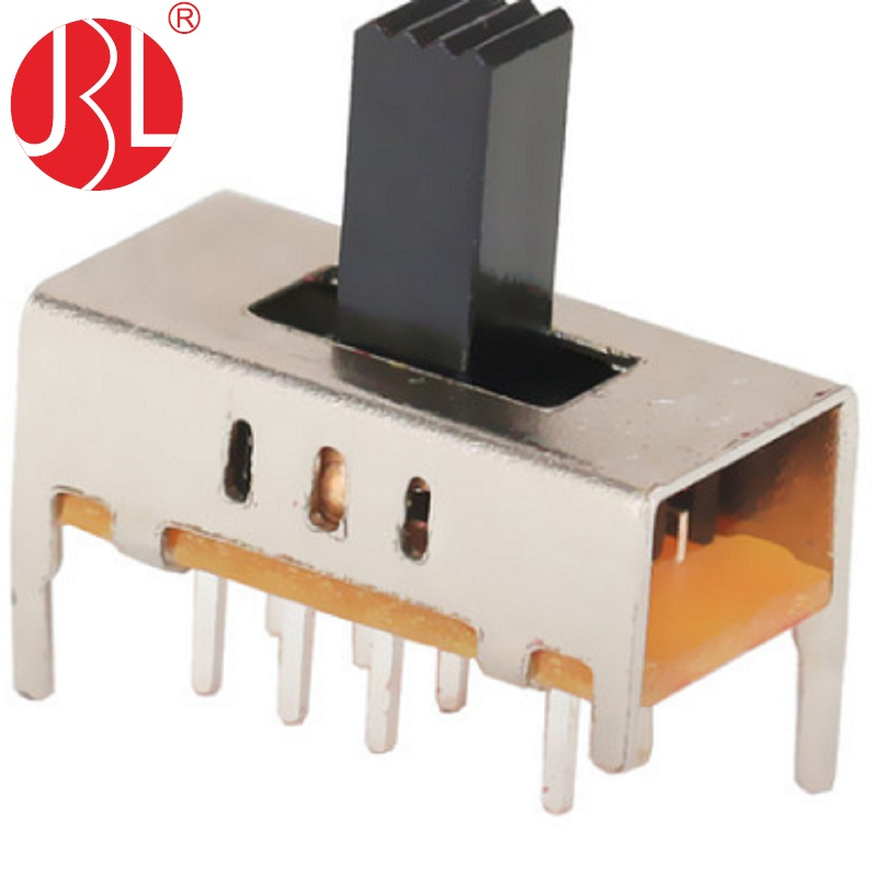 SS-23D15 DP3T sliding Slide switch vertical DIP type 2P3T with 8 terminals DC 30V 0.3A mini slide door contact switch