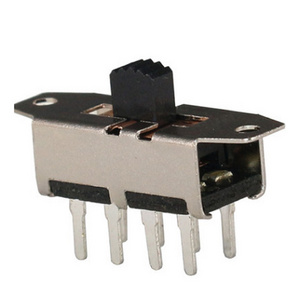 Slide Switch DP3T Screw Mounting DIP Through Hole Horizontal PC Pin Lighting Toggle Switch