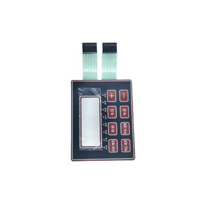 Manufacturer Graphic Overlay Embossed Button wholesale customized waterproof membrane switch keyboard with led window