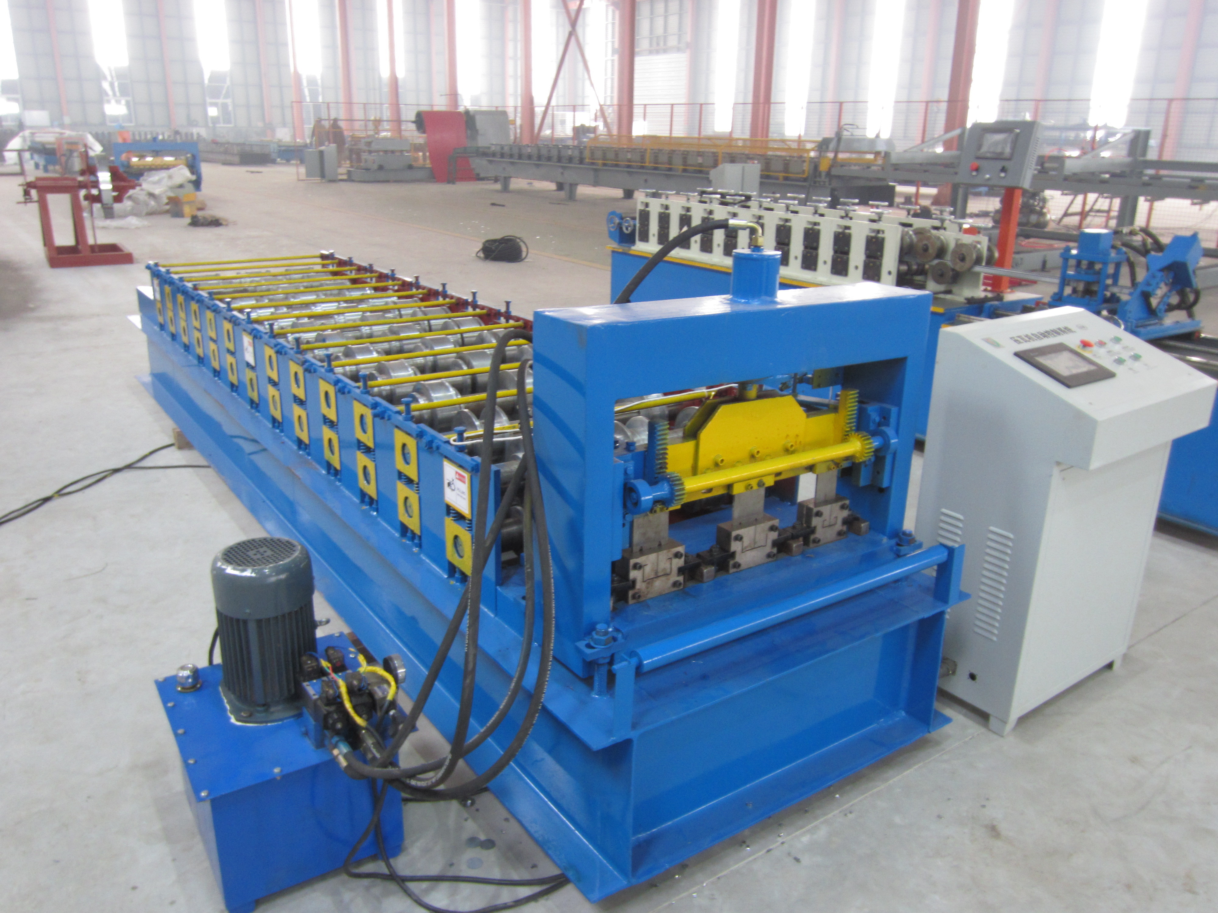 Automatic light steel keel for ceiling roll forming machine frame making machine metal stud and truck purlin machine