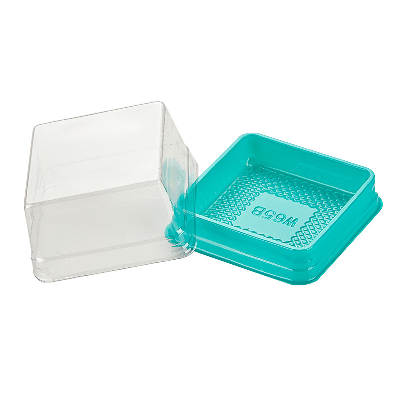 Clear Plastic Square Cupcake Container Dome Holders Moon Cake Blister Packaging Muffin Dessert Mini Cake Packaging Box