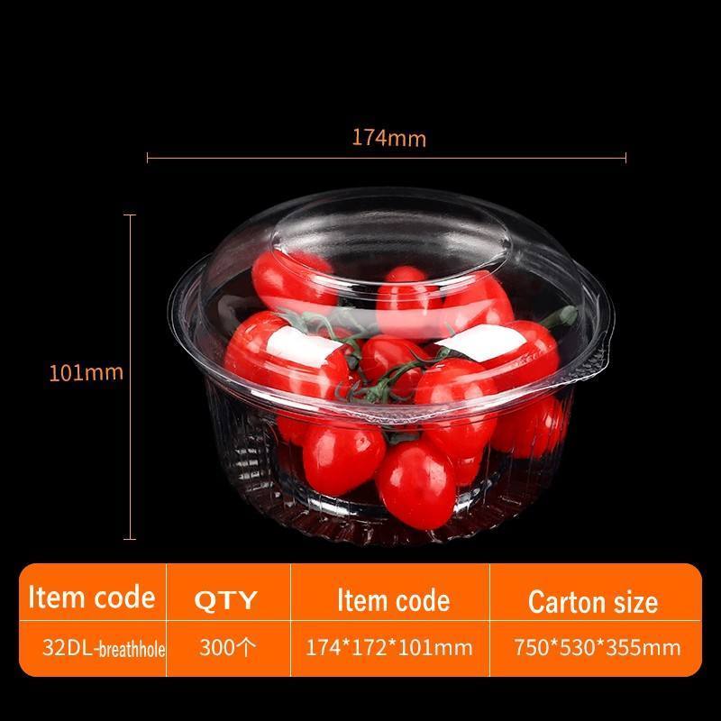 Disposable Transparent Plastic PET Salad Bowl