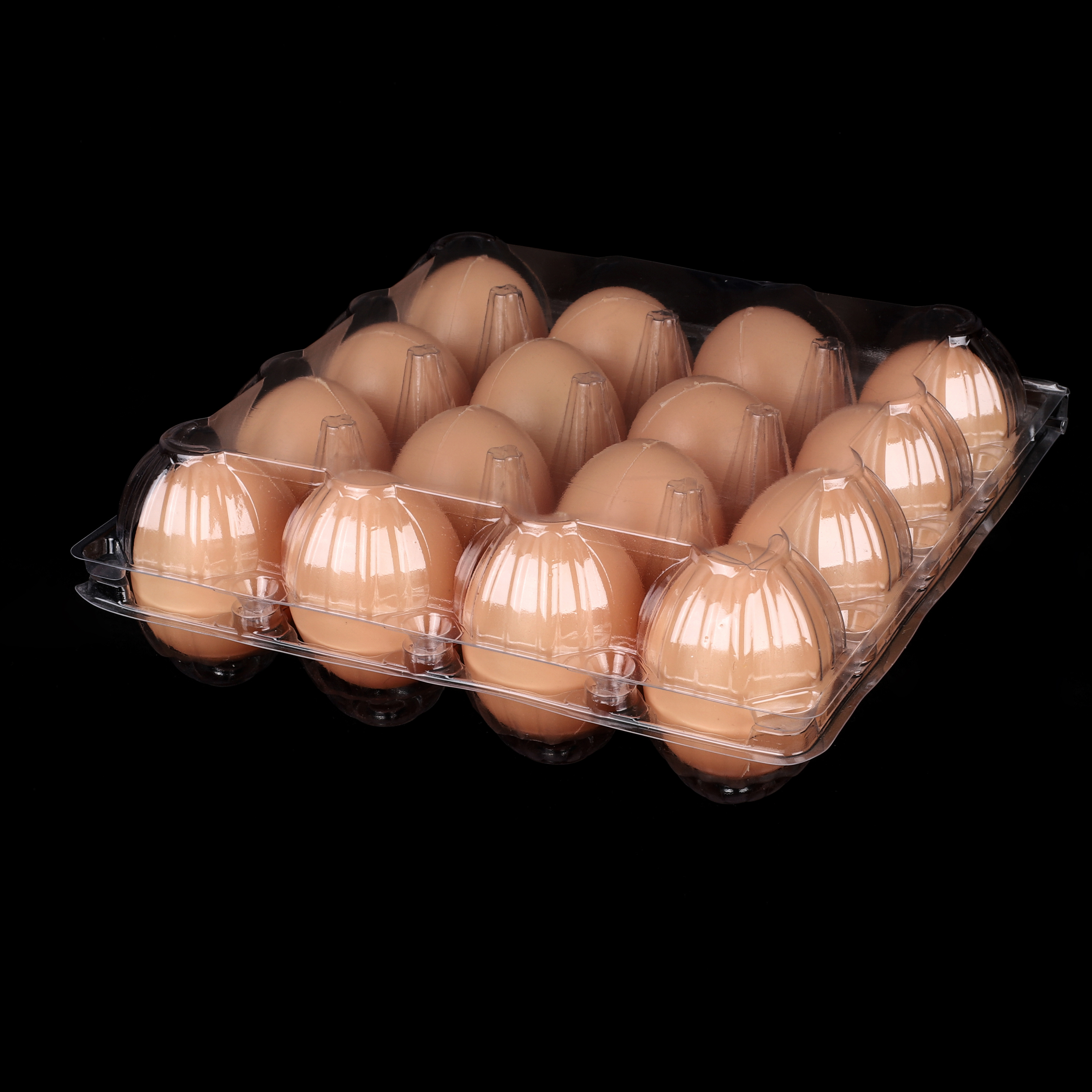 Custom Egg Tray PET Plastic Egg Trays Cartons Reusable Clear Egg Tray For Farm Market Household Packaging Container