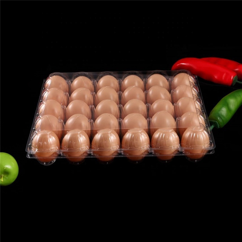 Disposable packaging boxes plastic chicken fresh egg holders customized 30 packs egg trays for farm