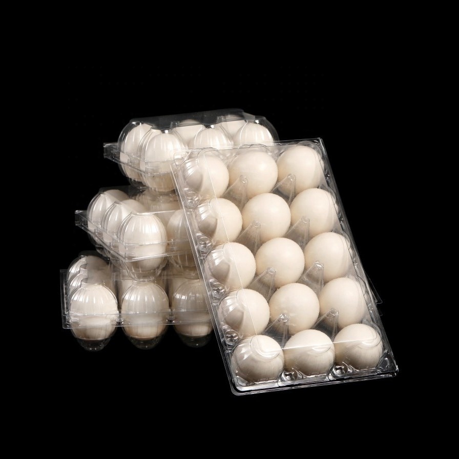 30 Holes Plastic Packing Tray For Duck Eggs 4/6/8/9/10/12 holes/ 15 holes/ 18 holes PET Blister Goose Chicken Eggs Tray With Lid