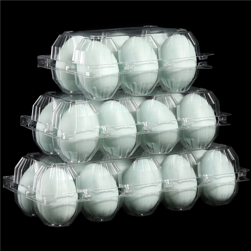 Disposable 4 6 8 10 12 15 16 20 24 30 Holes chicken Egg Packaging Tray Suppliers Transparent Pet Plastic Blister Trays For Eggs