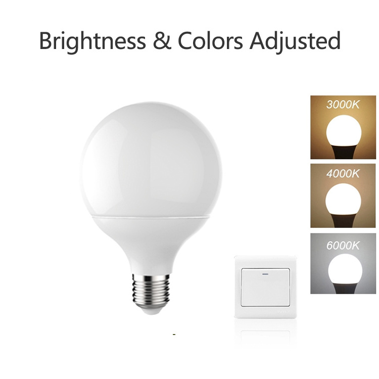 Tuya Smart E27 LED Globe Light Bulb, G95 Dimmable WIFI RGB LED Bulb, CCT Adjustable Follow the Music