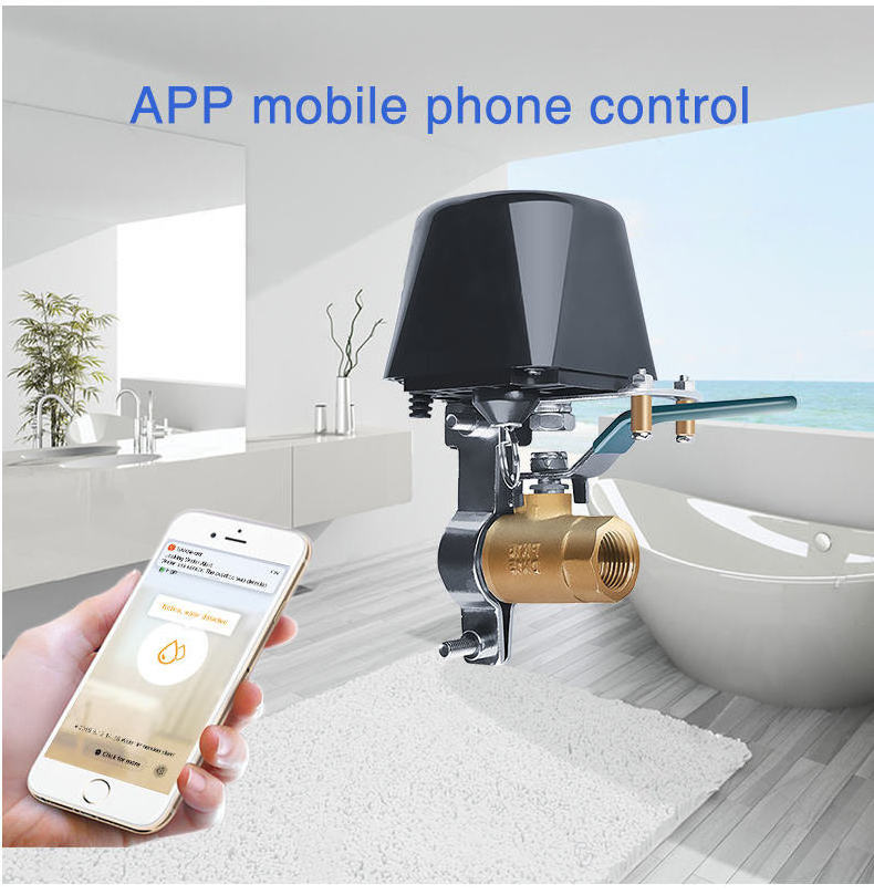 Tuya Wifi Water Valve To Control Water Leakage Compatible Voice Controlled By Amazon Alexa And Google Assistant Wireless