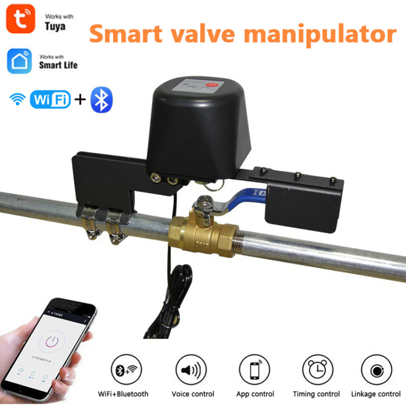 JBLYU Factory Product Automatic Shut Off Valve Tuya Smart life Wifi Smart Valve Controller For Water Gas Pipe Control