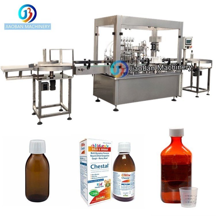 Quality Assurance Medical Liquid Application Bottling Machine Syrup or Oral Liquid  Filling Capping Machine