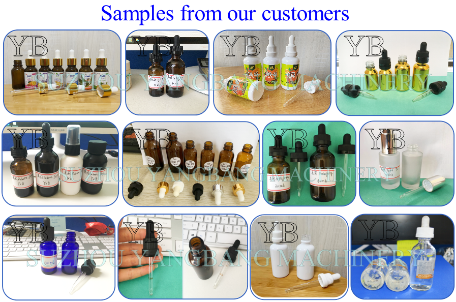 Automatic 10ml 30ml 60ml Small Bottle Liquid Spray Eye Drop Vial Glass Dropper Essential Oil Filling Machine and Capping Line