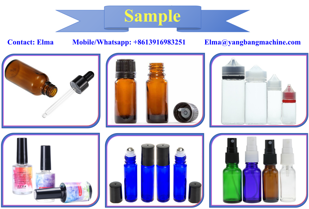 Automatic 10ml 30ml 60ml Small Bottle Liquid Spray Eye Drop Vial Glass Dropper Essential Oil Filling Machine and Capping Line