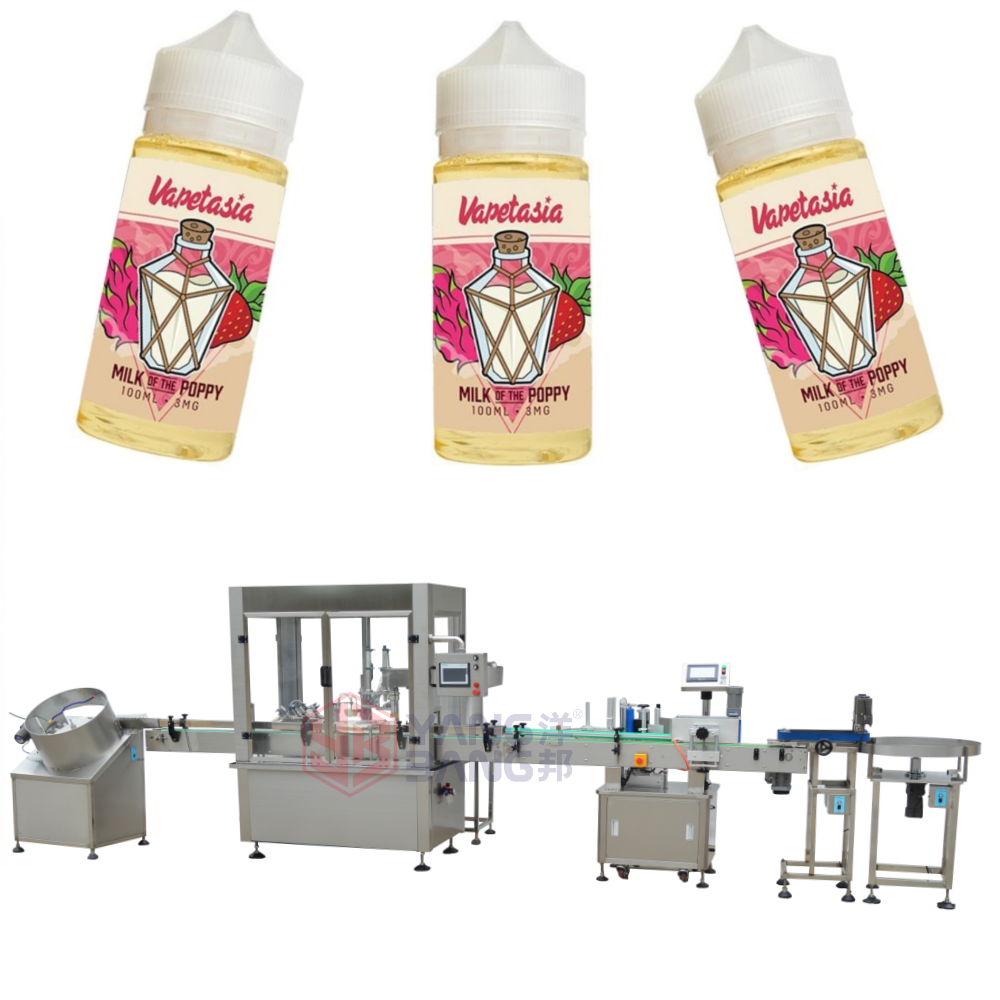 Automatic 10ml 30ml 60ml 100ml 120ml Chubby Gorilla Bottle Filling and Capping Machine V3 Bottle Filling Labeling Machine Line