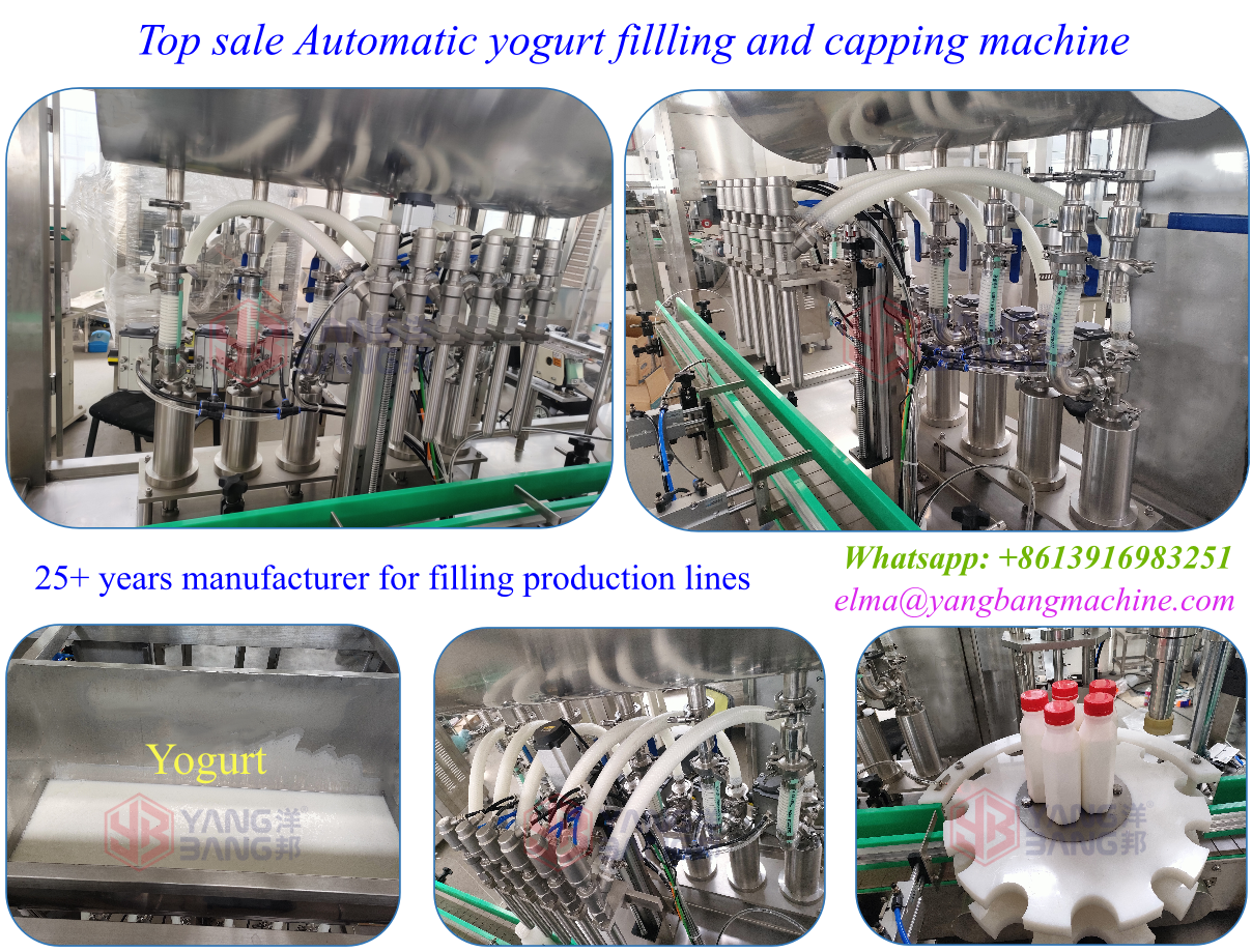 YB-JG6B Automatic 6 Nozzles Fast Speed Beverage Milk Yogurt Filling Machine Juice Yogurt Bottle Filling Line for 500ml