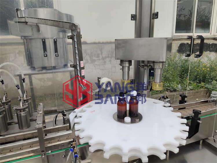 Automatic 4/8 Heads Cough Syrup Filling Machine, Liquid Bottle Syrup Production Line