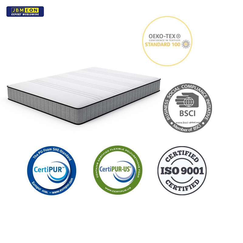 Luxury mattress 7 inch China supplier mattress memory foam High quality sleep well soft foam breathable pocket spring mattress