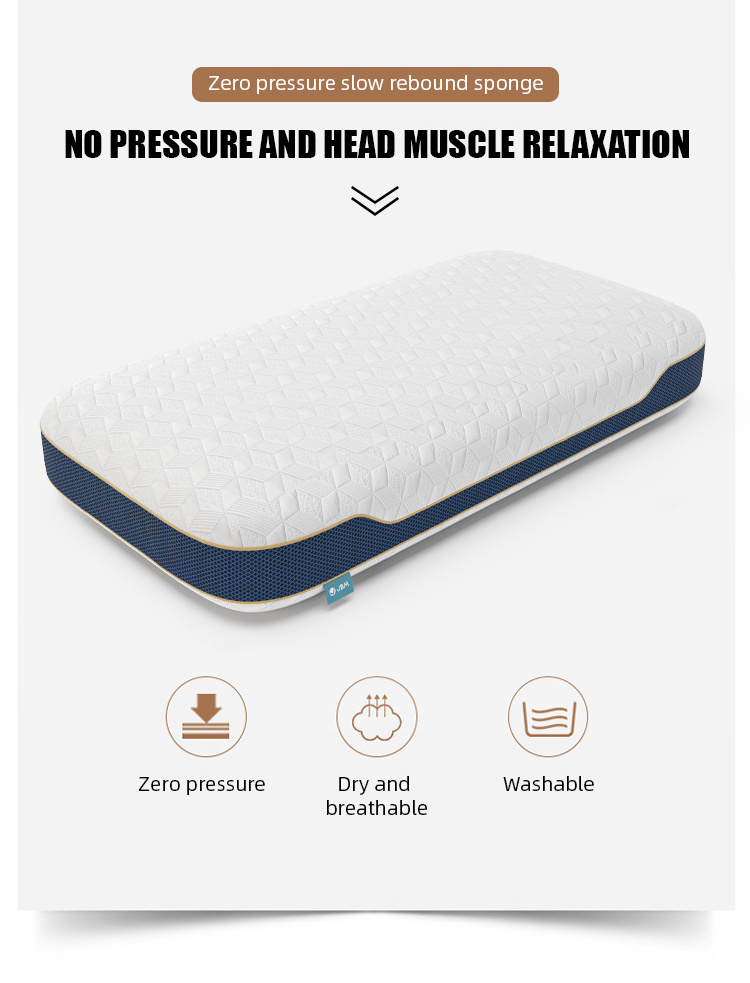 Gel Memory Foam Cooling Pillow Bed Pillow for Sleeping Orthopedic Standard Size Neck Support Queen Size DOT 80 Wedge OEM or ODM