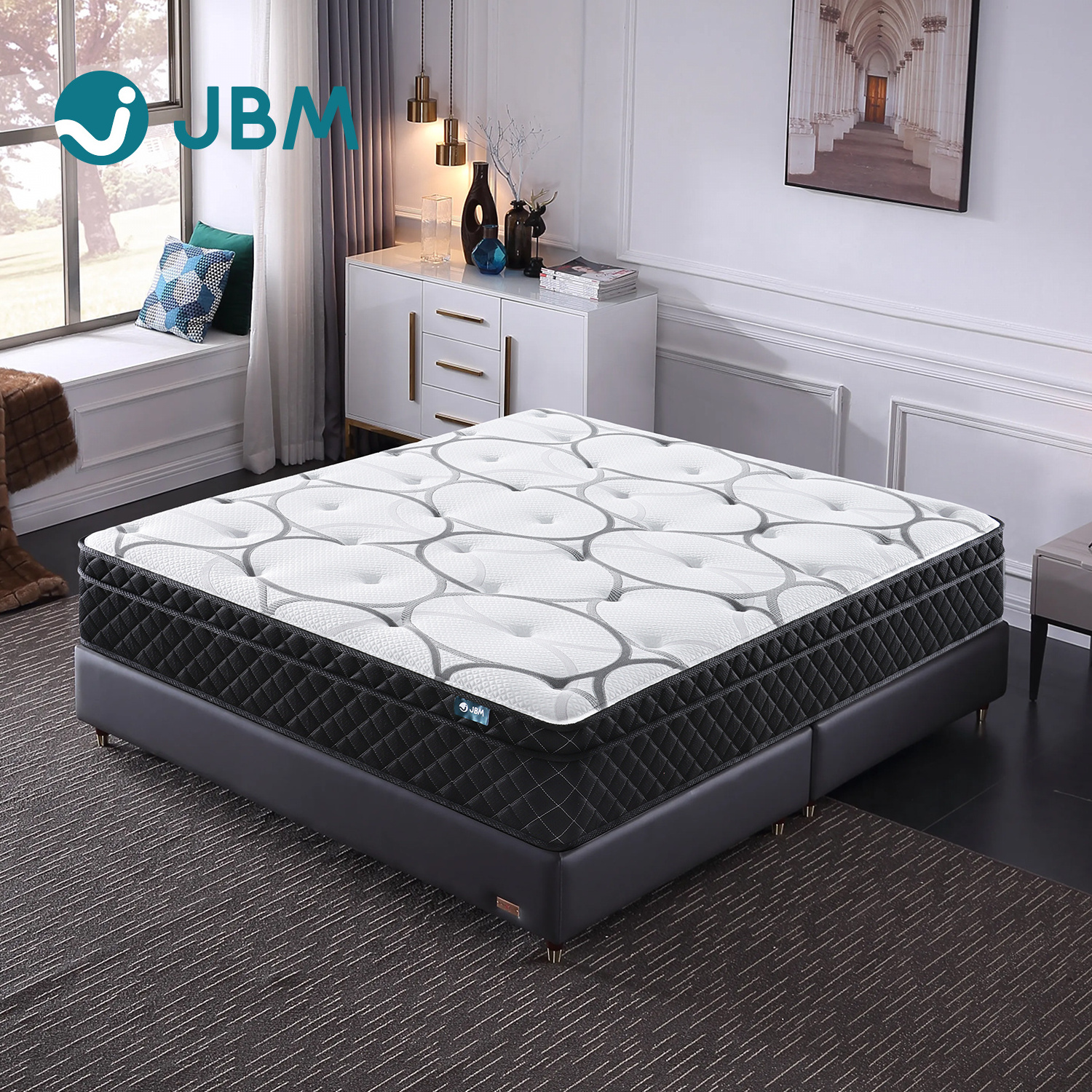 12 inch gel memory foam pocket spring polyurethane foam mattress bedroom furniture massage dream sleep bed rolling mattress