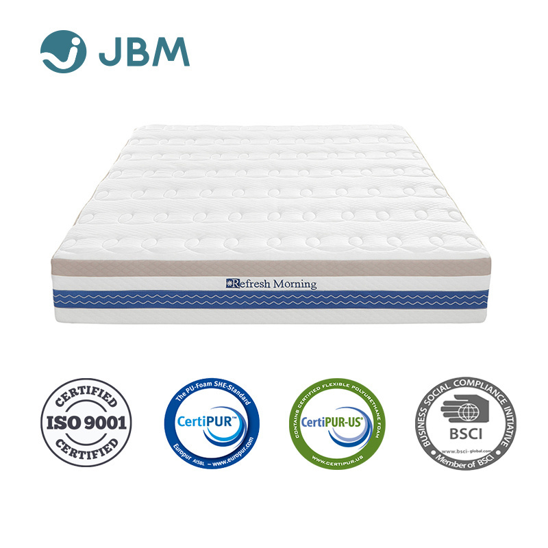 Sleep well king queen full size queen premium memory foam massage hybrid mattress with foam mattress memory in a box