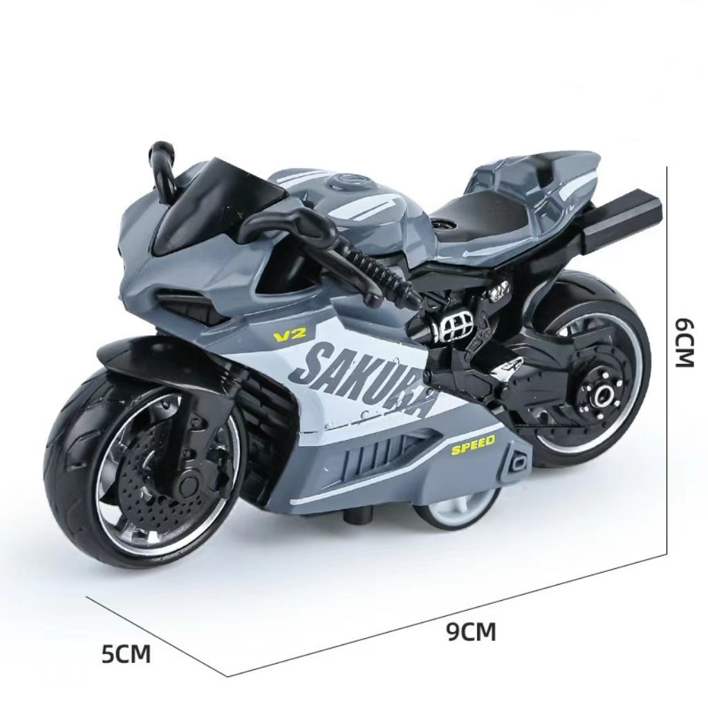 2023 New Arrival Children Toys  For Simulation MOTO  Model Toys Metal Alloy  Friction Toy Vehicles.